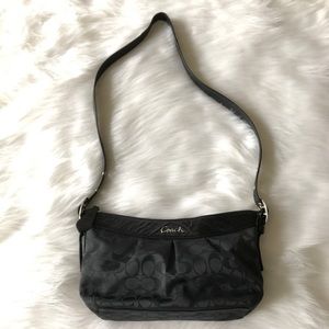 COACH Signature Ashley Logo Crossbody in Black